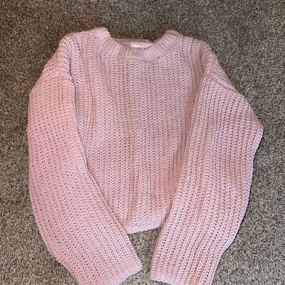 Francesca's Collections Soft Pink Knit Sweater
